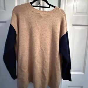 Tan and Navy Sweater
